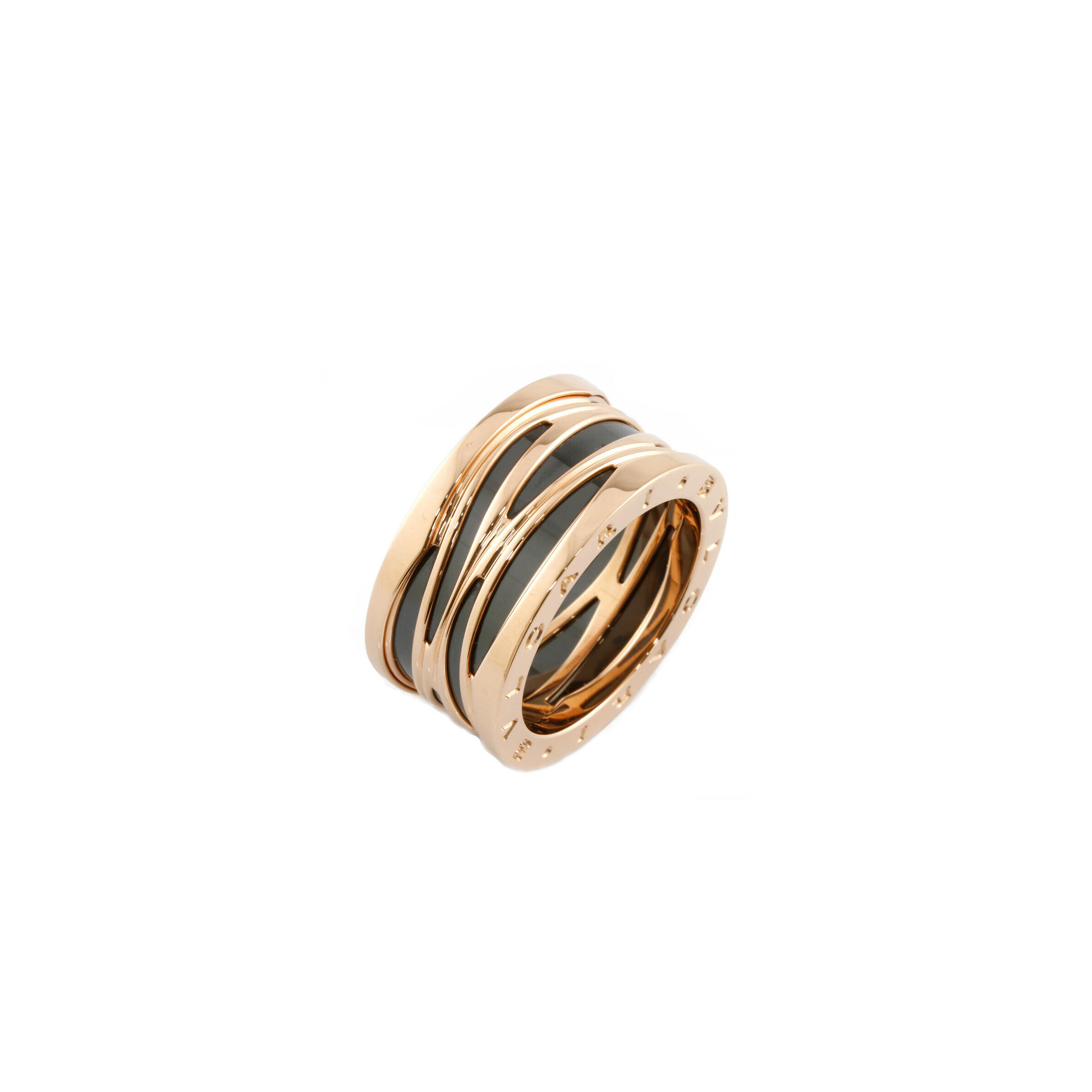 BVLGARI B.ZERO1 DESIGN LEGEND ZAHA HADID FOUR BAND RING 18K ROSE GOLD 